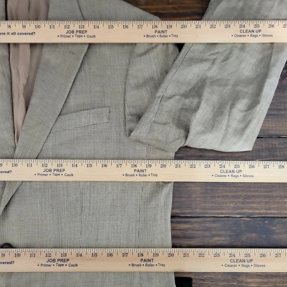 Lauren Ralph Lauren Men's Sport Coat Blazer Two Button‎ Beige Silk Wool Size 40L - Picture 3 of 14